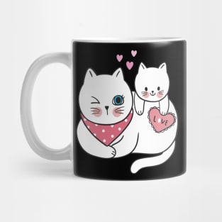 Love Mom And Baby Cat Mug